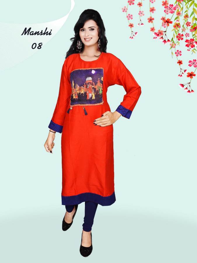 M-Manshi Vol-1 Daily Casual Wear Rayon Kurtis Collection